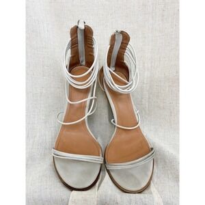 Alias Mae Boho Grey Strappy Leather High Heel Aflux Sandals Size 39